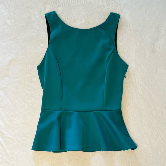 Green peplum top - Picture 1 of 13